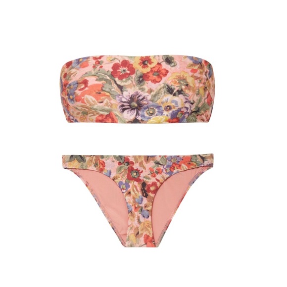 Zimmermann Other - Zimmermann Lovelorn Bandeau Bikini Antique Rose